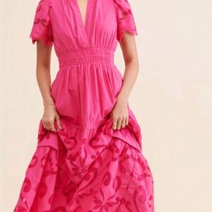 Pink Floral Women's Dress